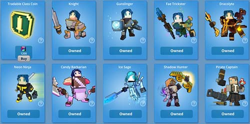 Trove Classes List